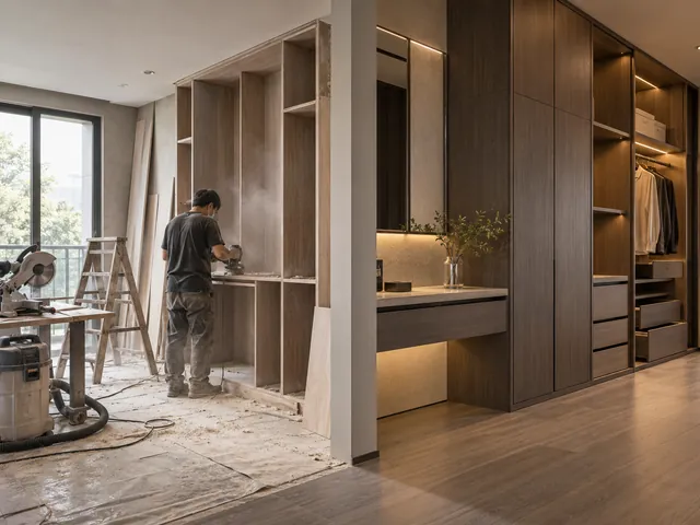 ภาพประกอบ: Built-in ทำหน้างาน vs ผลิตสำเร็จก่อนติดตั้ง