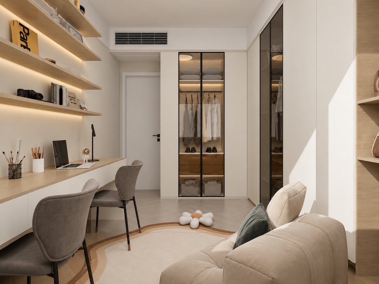ตู้เสื้อผ้า / Walk-in Closet — ภาพจากงานติดตั้งจริง · ผ่านการปรับแต่งภาพ